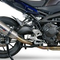 Scarico GPR compatibile con  Yamaha Tracer 9 2021-2024, GP Evo4 Titanium, Scarico completo omologato,fornito con db killer estraibile,catalizzatore e collettore