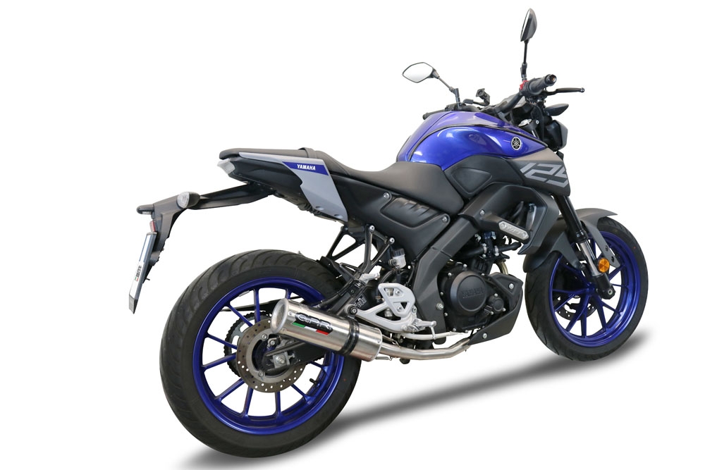 Scarico GPR compatibile con  Yamaha Mt 125 2020-2020, M3 Inox , Scarico completo omologato,fornito con db killer estraibile,catalizzatore e collettore