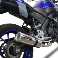 Scarico GPR compatibile con  Yamaha Mt 125 2021-2024, M3 Inox , Scarico completo omologato,fornito con db killer estraibile,catalizzatore e collettore