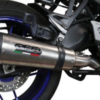 Scarico GPR compatibile con  Yamaha Tracer 9 2021-2024, GP Evo4 Titanium, Scarico completo omologato,fornito con db killer estraibile,catalizzatore e collettore