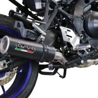 Scarico GPR compatibile con  Yamaha Tracer 9 2021-2024, M3 Black Titanium, Scarico completo omologato,fornito con db killer estraibile,catalizzatore e collettore