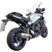 GPR exhaust compatible with  Yamaha Tracer 9 2021-2024, Satinox , Homologated legal full system exhaust, including removable db killer and catalyst 