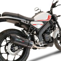 GPR exhaust compatible with  Yamaha XSR 125 2021-2024, Furore Evo4 Poppy, Homologated legal full system exhaust, including removable db killer and catalyst 