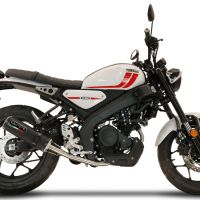 Scarico GPR compatibile con  Yamaha XSR 125 2021-2024, M3 Black Titanium, Scarico completo omologato,fornito con db killer estraibile,catalizzatore e collettore