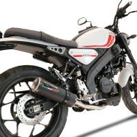 Scarico GPR compatibile con  Yamaha XSR 125 2021-2024, M3 Black Titanium, Scarico completo omologato,fornito con db killer estraibile,catalizzatore e collettore