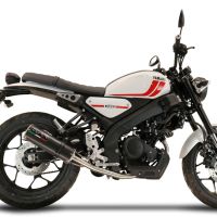 Scarico GPR compatibile con  Yamaha XSR 125 2021-2024, M3 Poppy , Scarico completo omologato,fornito con db killer estraibile,catalizzatore e collettore