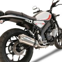 Scarico GPR compatibile con  Yamaha XSR 125 2021-2024, Satinox , Scarico completo omologato,fornito con db killer estraibile,catalizzatore e collettore