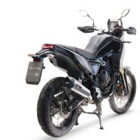 Scarico GPR compatibile con  Yamaha Tenere 700 2021-2024, GP Evo4 Titanium, Scarico omologato, silenziatore con db killer estraibile e raccordo specifico