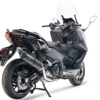 Scarico GPR compatibile con  Yamaha T-Max 560 2022-2024, Furore Evo4 Nero, Scarico completo omologato,fornito con db killer estraibile,catalizzatore e collettore