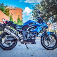 Scarico GPR compatibile con  Kawasaki Z 125 2019-2020, M3 Inox , Terminale di scarico racing, con raccordo, senza omologazione