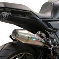 GPR exhaust compatible with  Zontes 350 GK 2022-2024, Ultracone, Homologated legal slip-on exhaust including removable db killer and link pipe 