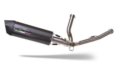 GPR exhaust compatible with  Suzuki V-Strom 650 2021-2024, Furore Evo4 Poppy, Mid-full system exhaust legal for UK and non-EU markets including removable db killer 