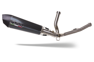 GPR exhaust compatible with  Suzuki V-Strom DL650 2012-2016, Gpe Ann. Poppy, Homologated legal mid-full system exhaust including removable db killer 