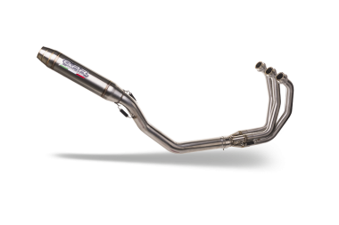 GPR exhaust compatible with  Triumph Tiger Sport 660 2022-2024, Deeptone Inox, full system exhaust legal for UK and non-EU countries including removable db killer 