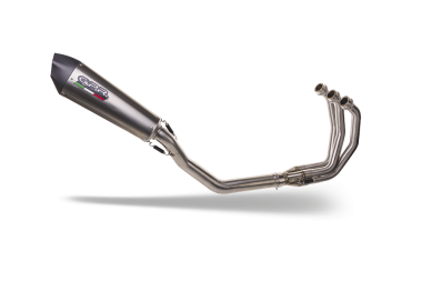 Scarico GPR compatibile con  Triumph Daytona 660 2023-2025, Gpe Ann. titanium, Scarico completo omologato,fornito con db killer estraibile e collettore, legale solo per alcuni mercati extracee