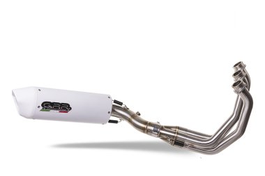 GPR exhaust compatible with  Yamaha Mt-09 2014-2016, Albus Ceramic, Homologated legal full system exhaust, including removable db killer and catalyst 