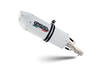 GPR exhaust compatible with  Honda Crf 300 L - Rally 2021-2024, Albus Ceramic, Racing slip-on exhaust, including link pipe and removable db killer 