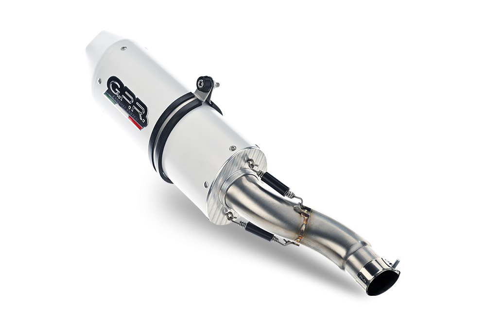 GPR exhaust compatible with  Beta RR 125 4T Motard 2019-2020, Albus Evo4, Homologated legal slip-on exhaust including removable db killer, link pipe and catalyst 