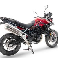 Scarico GPR compatibile con  Triumph Tiger 900 GT / Pro / Rally Pro 2024-2025, Hyper Sonic Titanium, Scarico omologato, silenziatore con db killer estraibile e raccordo specifico