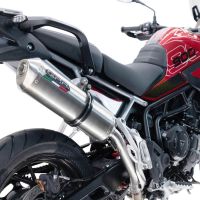 Scarico GPR compatibile con  Triumph Tiger 900 GT / Pro / Rally Pro 2024-2025, Satinox , Scarico omologato, silenziatore con db killer estraibile e raccordo specifico