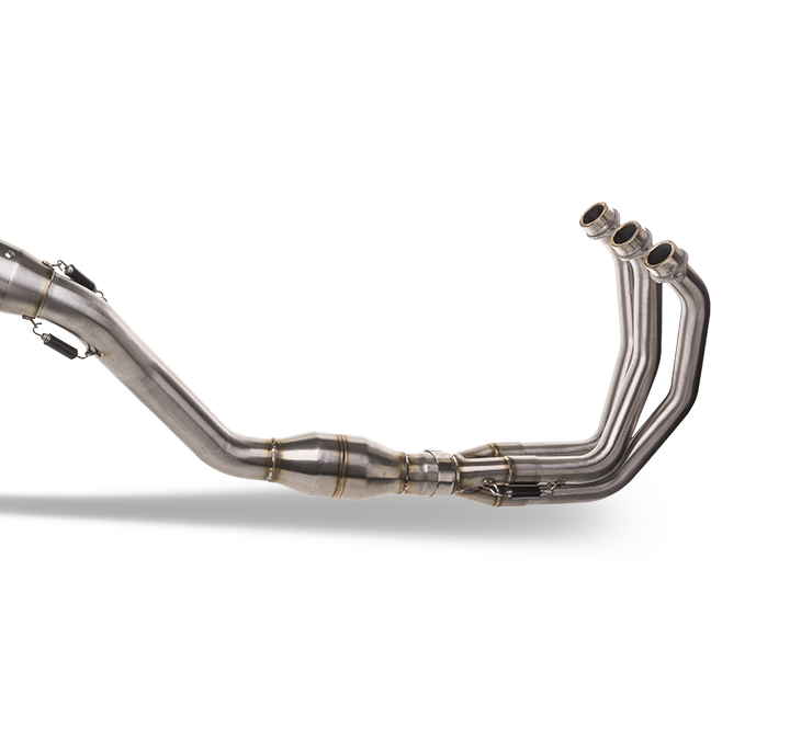 GPR exhaust compatible with  Yamaha Tracer 9 2021-2024, Dual Poppy, Homologated legal full system exhaust, including removable db killer and catalyst 