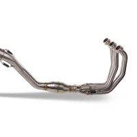 GPR exhaust compatible with  Yamaha Tracer 9 2021-2024, Dual Poppy, Homologated legal full system exhaust, including removable db killer and catalyst 