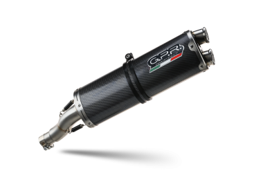 GPR exhaust compatible with  Voge 650DSX 2021-2024, Dual Poppy, Homologated legal slip-on exhaust including removable db killer, link pipe and catalyst 