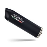 GPR exhaust compatible with  Rieju Mrx - Smx 125 2002-2008, Furore Nero, Homologated legal full system exhaust, including removable db killer 