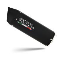 GPR exhaust compatible with  Aprilia Tuono V4 1100 -Rr -Factory 2015-2016, Furore Nero, Homologated legal slip-on exhaust including removable db killer, link pipe and catalyst 