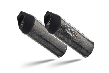 GPR exhaust compatible with  Bmw K 1600 Gt 2017-2021, Furore Evo4 Poppy, Dual Homologated legal slip-on exhaust including removable db killers and link pipes 