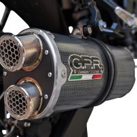 Scarico GPR compatibile con  Honda XL750 TRANSALP 750 2024-2025, Dual Poppy, Scarico omologato, silenziatore con db killer estraibile e raccordo specifico