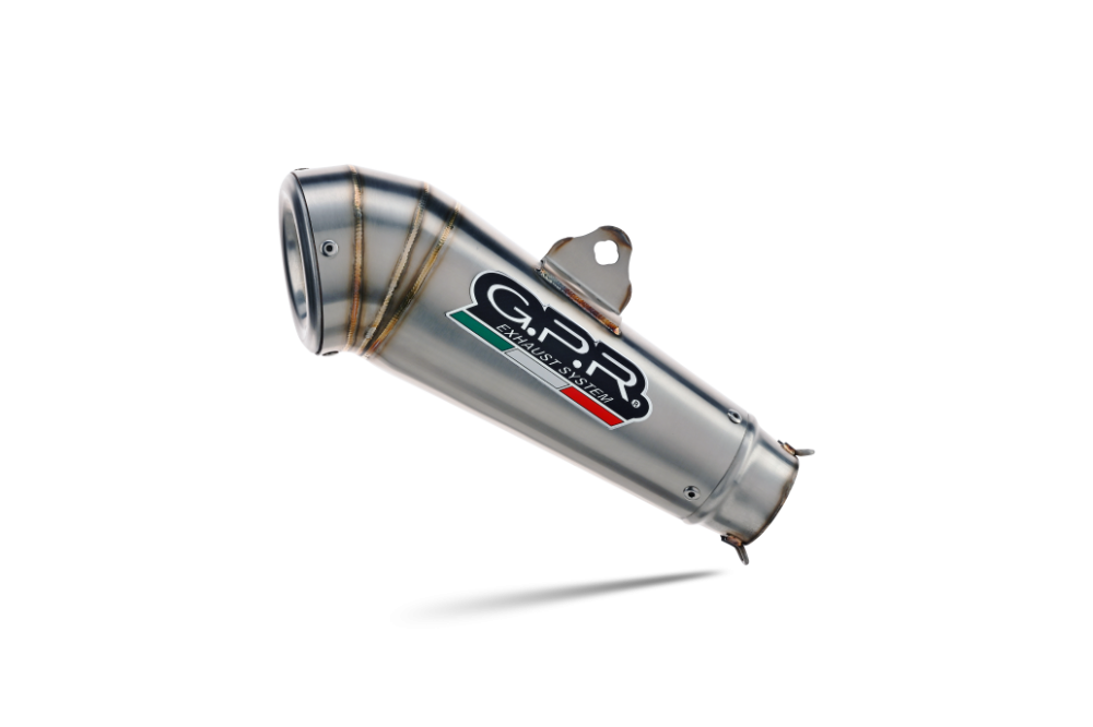 GPR exhaust compatible with  Voge 500DSX 2021-2024, Powercone Evo, Homologated legal slip-on exhaust including removable db killer and link pipe 