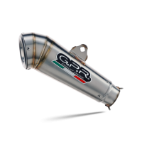 GPR exhaust compatible with  Mv Agusta Rivale - Stradale 800 2014-2016, Powercone Evo, Homologated legal slip-on exhaust including removable db killer and link pipe 