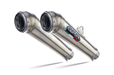 GPR exhaust compatible with  Kawasaki Kfx 700 2004-2011, Powercone Evo, Homologated legal full system exhaust including dual silencers and removable db killers 