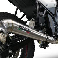 Scarico GPR compatibile con  Royal Enfield Scram 411 2022-2024, Powercone Evo, Terminale di scarico omologato,fornito con db killer estraibile,catalizzatore e collettore