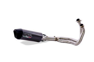 GPR exhaust compatible with  Kawasaki Versys 650 2023-2024, Furore Evo4 Poppy, Homologated silencer for noise including full line,db killer and catalyst compliant for inspection 