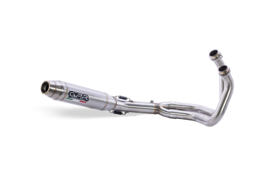 GPR exhaust compatible with  Yamaha Mt-07  2014-2016, Deeptone Inox, Racing full system exhaust  