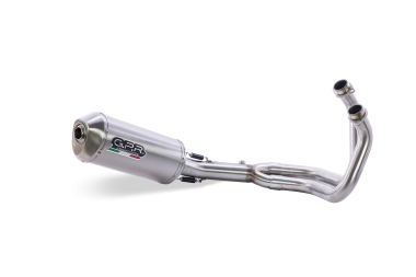 GPR exhaust compatible with  Kawasaki Z 650 2023-2024, Satinox, Homologated silencer for noise including full line,db killer and catalyst compliant for inspection 