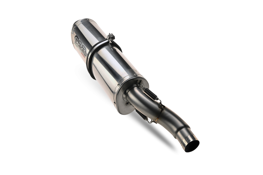 GPR exhaust compatible with  Triumph Sprint RS 955 1998-2002, Trioval, Homologated legal slip-on exhaust including removable db killer and link pipe 