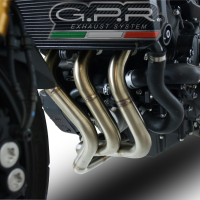 Scarico GPR compatibile con  Triumph Daytona 660 2023-2025, Albus Evo4, Scarico completo omologato,fornito con db killer estraibile,catalizzatore e collettore