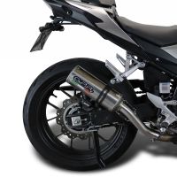 Scarico GPR compatibile con  Honda Cb 400 X 2019-2024, M3 Inox , Scarico omologato, silenziatore con db killer estraibile e raccordo specifico