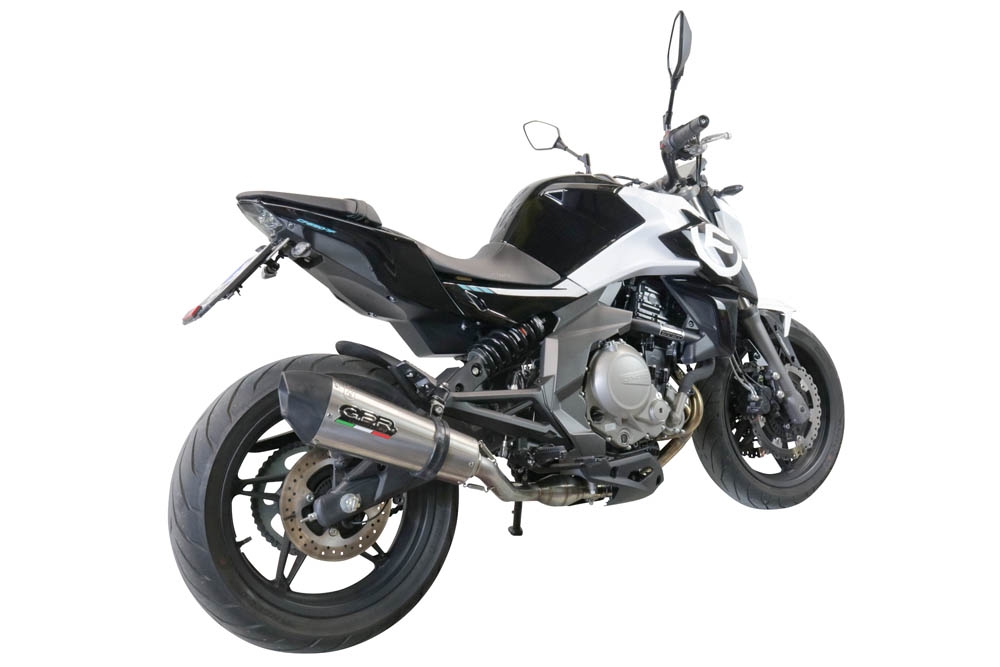 Scarico GPR compatibile con  Cf Moto 700 Mt 2023-2024, GP Evo4 Titanium, Terminale di scarico omologato,fornito con db killer estraibile,catalizzatore e collettore