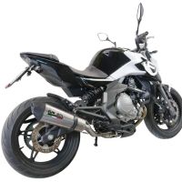 Scarico GPR compatibile con  Cf Moto 700 Mt 2023-2024, GP Evo4 Titanium, Terminale di scarico omologato,fornito con db killer estraibile,catalizzatore e collettore