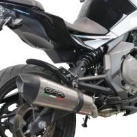 Scarico GPR compatibile con  Cf Moto 700 Mt 2023-2024, GP Evo4 Titanium, Terminale di scarico omologato,fornito con db killer estraibile,catalizzatore e collettore