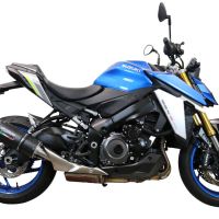 Scarico GPR compatibile con  Suzuki Gsx-S 1000  2015-2016, Furore Nero, Scarico completo omologato,fornito con db killer estraibile,catalizzatore e collettore