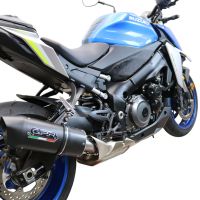 Scarico GPR compatibile con  Suzuki Gsx-S 1000  2015-2016, Furore Nero, Scarico completo omologato,fornito con db killer estraibile,catalizzatore e collettore