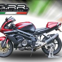 Scarico GPR compatibile con Aprilia Sl - Falco 1000 2000-2004, Furore Poppy, Coppia di terminali di scarico omologati, forniti con db killer removibili e raccordi specifici 