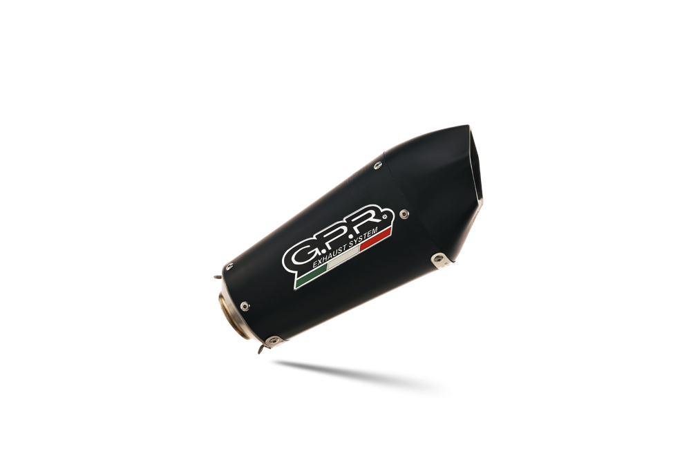 Scarico GPR compatibile con  Kawasaki Z 1000 Sx 2011-2016, Gpe Ann. Black titanium, Coppia di terminali di scarico omologati, forniti con db killer removibili e raccordi specifici