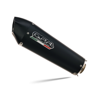 Scarico GPR compatibile con  Benelli Trk 702 X 2023-2024, GP Evo4 Black Titanium, Scarico omologato, silenziatore con db killer estraibile e raccordo specifico