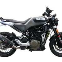 Scarico GPR compatibile con Husqvarna Svartpilen 401 2021-2023, Furore Evo4 Poppy, Scarico omologato, silenziatore con db killer estraibile e raccordo specifico 